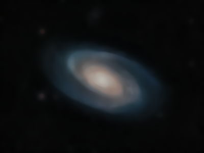 Median filtered image of M81 spiral galaxy